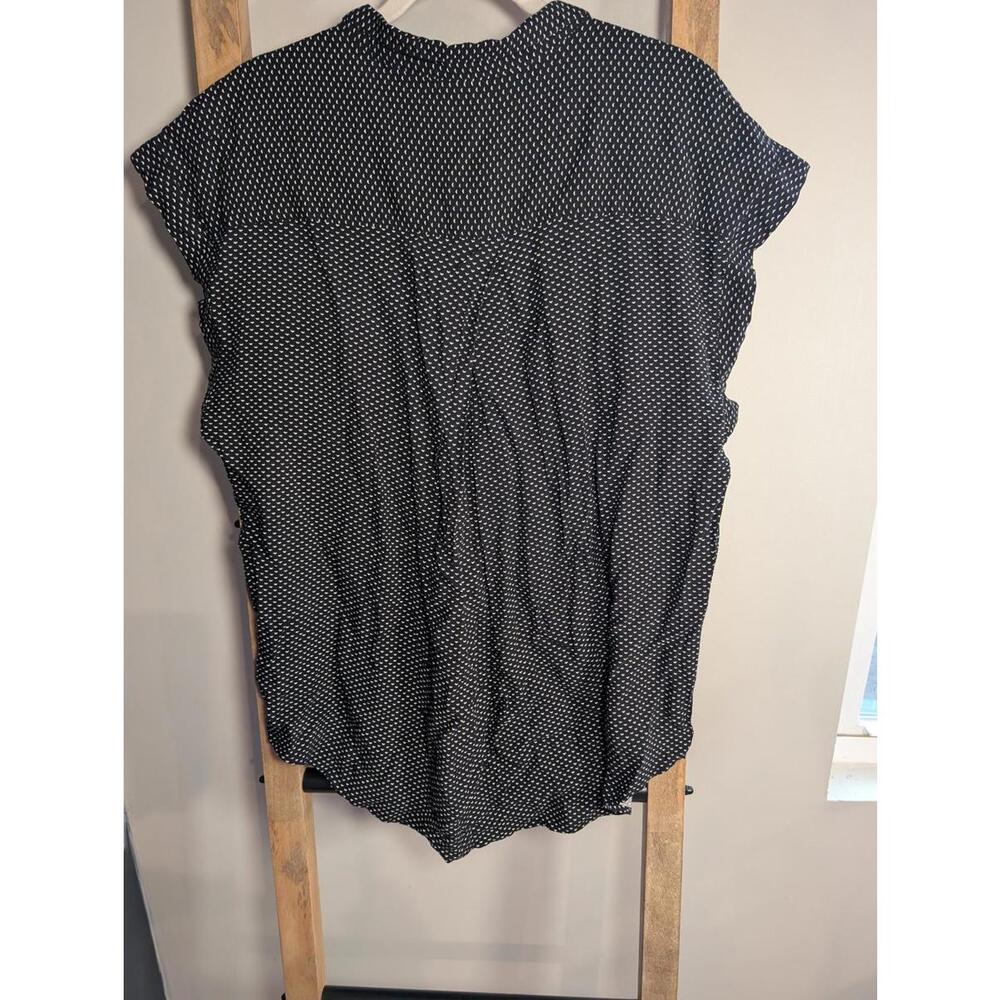 Jachs Girlfriend Black and White Mini Heart Blouse XL